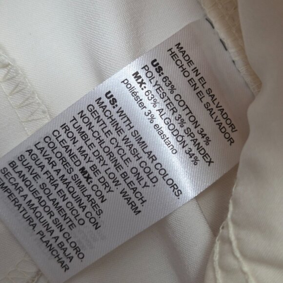 Chico's The Trouser Cream Wide Leg High Rise Pants Size 2 (US 12) - Picture 10 of 10